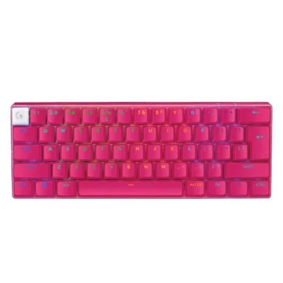 Logitech Pro X 60 Lightspeed Wireless Gaming Keyboard - Pink